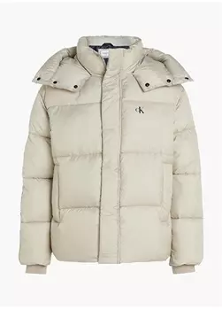 Бежевое мужское пальто Calvin Klein Jeans