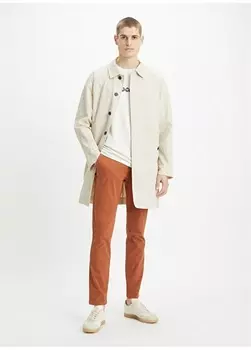Бежевое мужское пальто Dockers