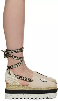 Бежевые эспадрильи Gaia Little Black Bunny Stella McCartney