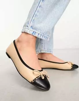 Бежевые балетки River Island