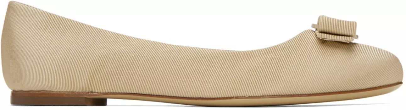 Бежевые балетки Varina Ferragamo