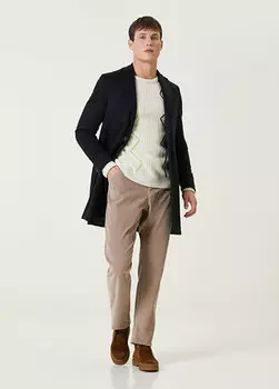 Бежевые бархатные брюки Pal Zileri