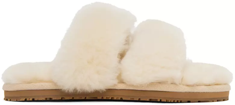 Бежевые босоножки с двумя полосками Mou