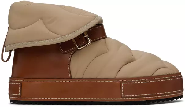 Бежевые ботильоны макси Chlo