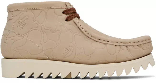 Бежевые ботинки-дезерты Manhunt #1 BAPE