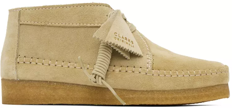 Бежевые ботинки дезерты Weaver Clarks Originals