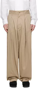 Бежевые брюки Bontan Engineered Garments