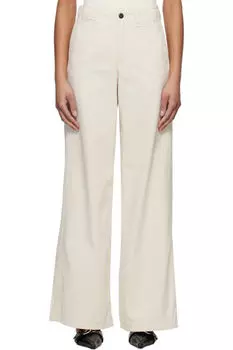 Бежевые брюки-чинос Sofie Wide-Leg из хлопка rag & bone