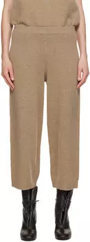 Бежевые брюки для отдыха 'The Seam Knit' Deiji Studios