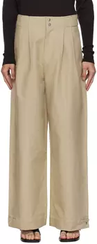 Бежевые брюки Giwa Birrot