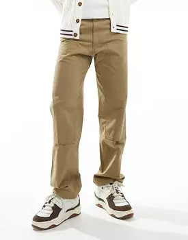 Бежевые брюки художника свободного кроя Jack & Jones
