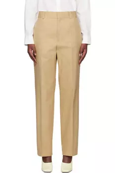 Бежевые брюки из хлопка, сшитые на заказ Filippa K