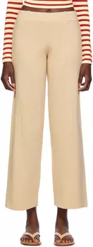 Бежевые брюки Jet Set Lounge Staud