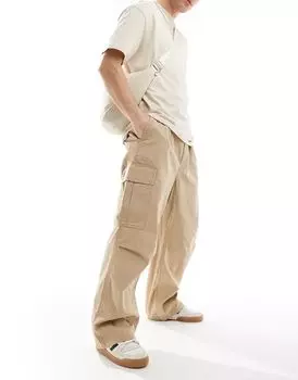 Бежевые брюки карго Carhartt WIP Cole