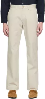 Бежевые брюки классического кроя Polo Ralph Lauren