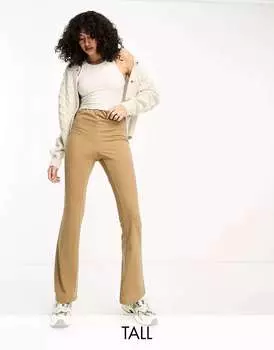 Бежевые брюки-клеш из джерси Vero Moda