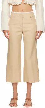 Бежевые брюки Le Chouchou Le Pantalon Corto Jacquemus