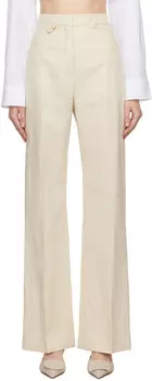 Бежевые брюки Les Classiques 'Le Pantalon Sauge' Jacquemus