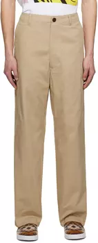 Бежевые брюки на молнии Junya Watanabe