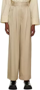 Бежевые брюки Пискали by Malene Birger