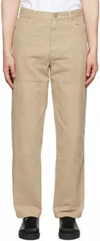 Бежевые брюки скинни Axel Arigato