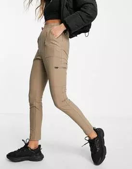 Бежевые брюки скинни для походов ASOS 4505
