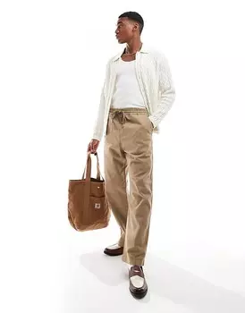 Бежевые брюки свободного кроя Carhartt WIP Floyde