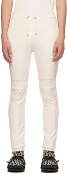 Бежевые брюки свободного кроя для отдыха Balmain
