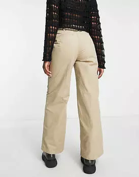 Бежевые брюки Weekday Merce
