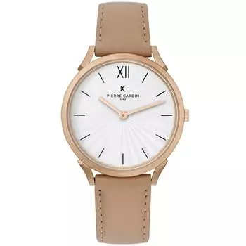 Бежевые часы унисекс Pierre Cardin