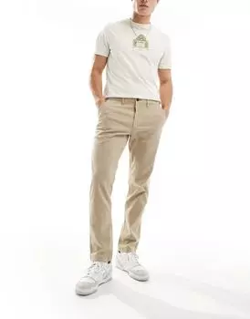 Бежевые чиносы узкого кроя Jack & Jones