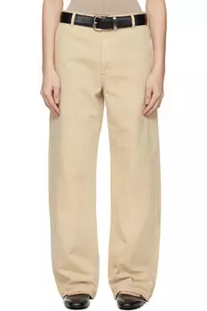 Бежевые джинсы-колонны Kallmeyer