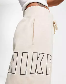 Бежевые джоггеры Nike Varsity Oversity