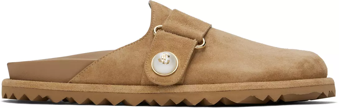 Бежевые фаянсовые мюли Jimmy Choo