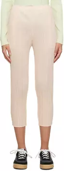 Бежевые февральские брюки Monthly Colors Pleats Please Issey Miyake