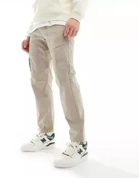 Бежевые функциональные брюки карго Jack & Jones