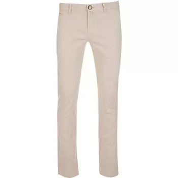 Бежевые хлопковые брюки-чинос – Slim Fit Elegance Jacob Cohen