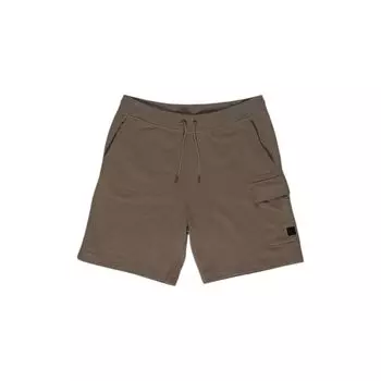 Бежевые хлопковые короткие шорты Hugo Boss