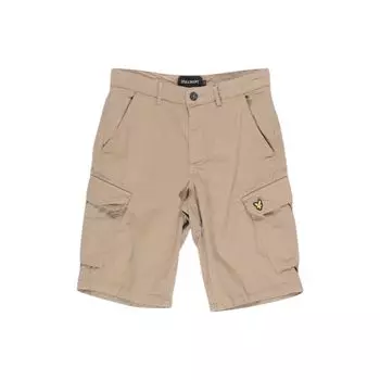 Бежевые хлопковые короткие шорты Lyle & Scott