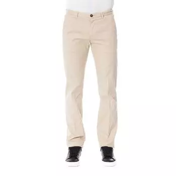 Бежевые хлопковые мужские брюки Trussardi