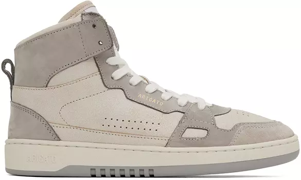 Бежевые и серые кроссовки Dice Hi Axel Arigato