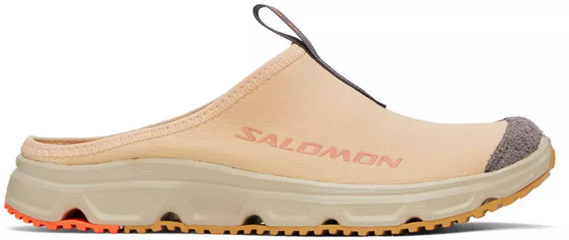 Бежевые и серые туфли RX Slide 3.0 Salomon