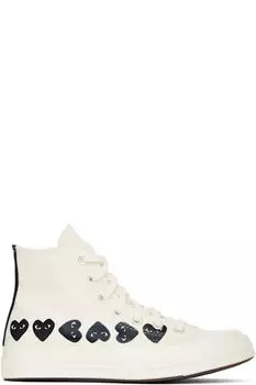 Бежевые кеды Converse Edition Chuck 70 Multi Heart COMME des GARONS PLAY