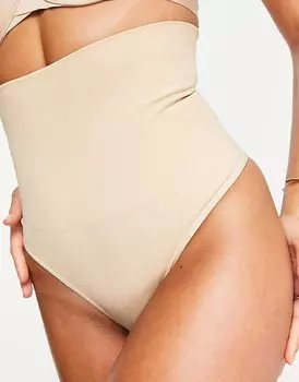 Бежевые корректирующие стринги ASOS DESIGN