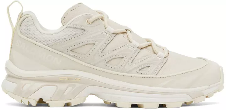 Бежевые кожаные кроссовки XT-6 Expanse Salomon