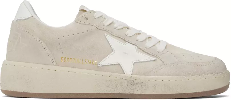 Бежевые кроссовки Ball Star 2 Golden Goose