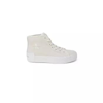 Бежевые кроссовки из переработанного хлопка Calvin Klein Jeans