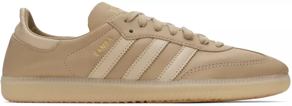 Бежевые кроссовки Samba Decon Adidas Originals, Magic beige/Sand strata/Gold metallic