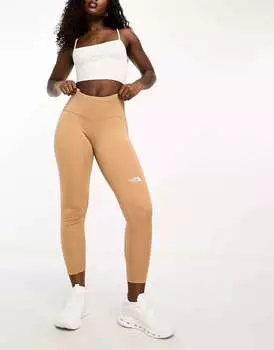 Бежевые леггинсы с завышенной талией 7/8 The North Face Training Flex