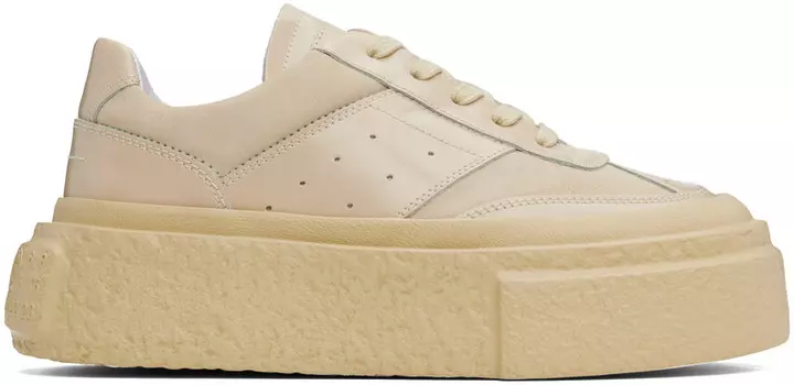 Бежевые массивные кроссовки Gambetta MM6 Maison Margiela, Putty/Tapioca